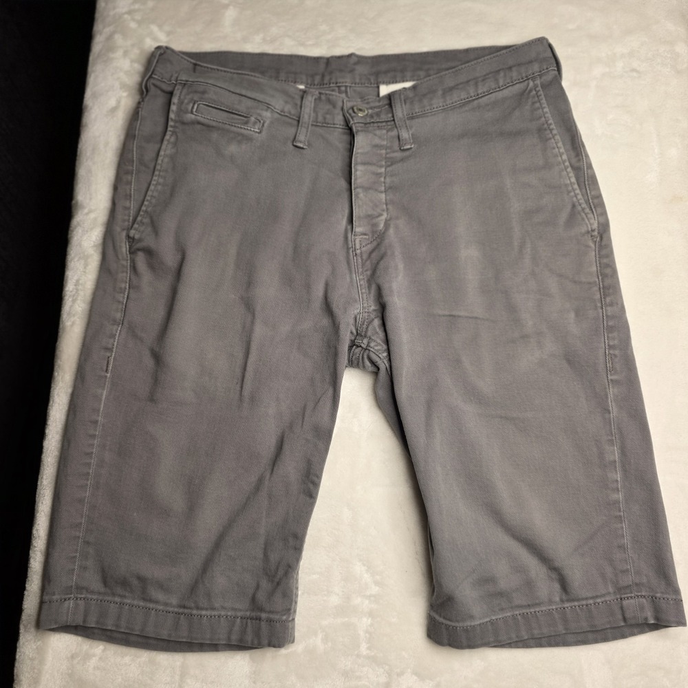 Levi's Men's Gray Denim Button Fly Shorts Roughly Size 32โ or 34 Waist